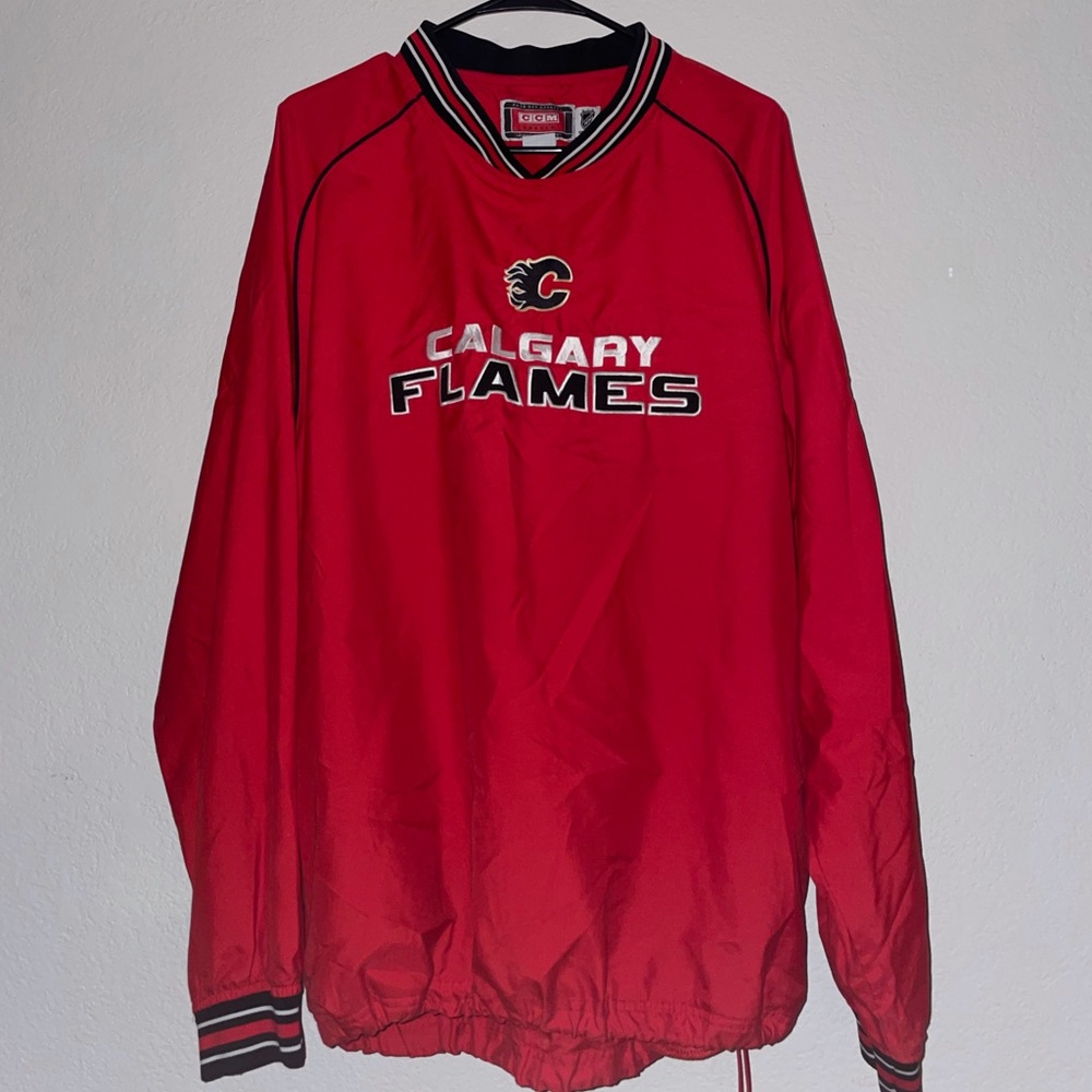 Calgary Flames hockey windbreaker